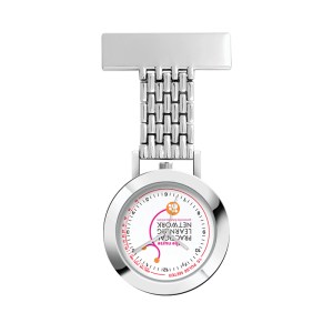 Wc8219 33mm Metal Silver Case, Nurse Watch, 3 Hand Mvmt, Rectangular Metal Clip 1 Wc8219 33mm Metal Silver Case, Nurse Watch, 3 Hand Mvmt, Rectangular Metal Clip 1