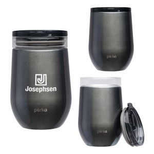 Perka Taylor 12 oz. Double Wall, Stainless Steel Wine Mug 1 Perka Taylor 12 oz. Double Wall, Stainless Steel Wine Mug 1