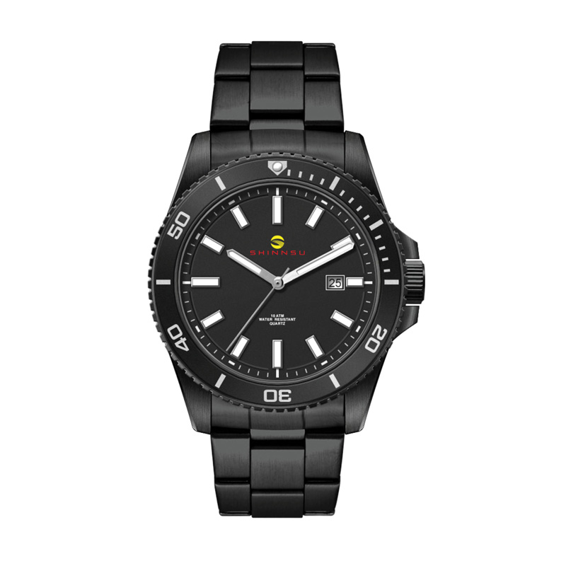 42.5mm,Ss, Silver Case, Bk Bezel, 3-Hand Mvt, Dte 1 42.5mm,Ss, Silver Case, Bk Bezel, 3-Hand Mvt, Dte 1