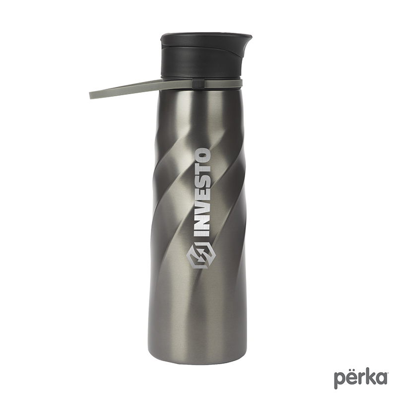 Perka Tristan 34 oz./1L Single Wall Stainless Steel Sport Bottle 1