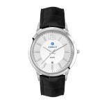 Wc4214 43mm Steel Silver Case, 3 Hand Mvmt, Silver Dial, Dte Display, Leather Strap, Flat Mineral Cr 1 Wc4214 43mm Steel Silver Case, 3 Hand Mvmt, Silver Dial, Dte Display, Leather Strap, Flat Mineral Cr 1