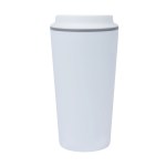 Kenzie 16 oz. Double Wall Recycled Polypropylene Coffee Tumbler - White Kenzie 16 oz. Double Wall Recycled Polypropylene Coffee Tumbler - White