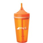 Bali 16 oz. Double Wall AS Tumbler - Orange Bali 16 oz. Double Wall AS Tumbler - Orange