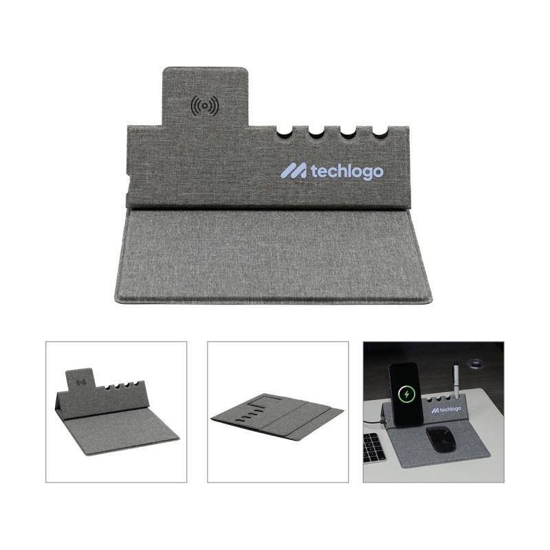 EvoPad Charge 2 RPET Desktop Organizer / Wireless Charger 1 EvoPad Charge 2 RPET Desktop Organizer / Wireless Charger 1