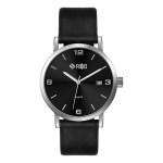 Wc2512 39mm Steel Silver Case, 3 Hand Mvmt, Dte Display, Black Dial, Leather Strap, Flat Mineral Cry 1 Wc2512 39mm Steel Silver Case, 3 Hand Mvmt, Dte Display, Black Dial, Leather Strap, Flat Mineral Cry 1