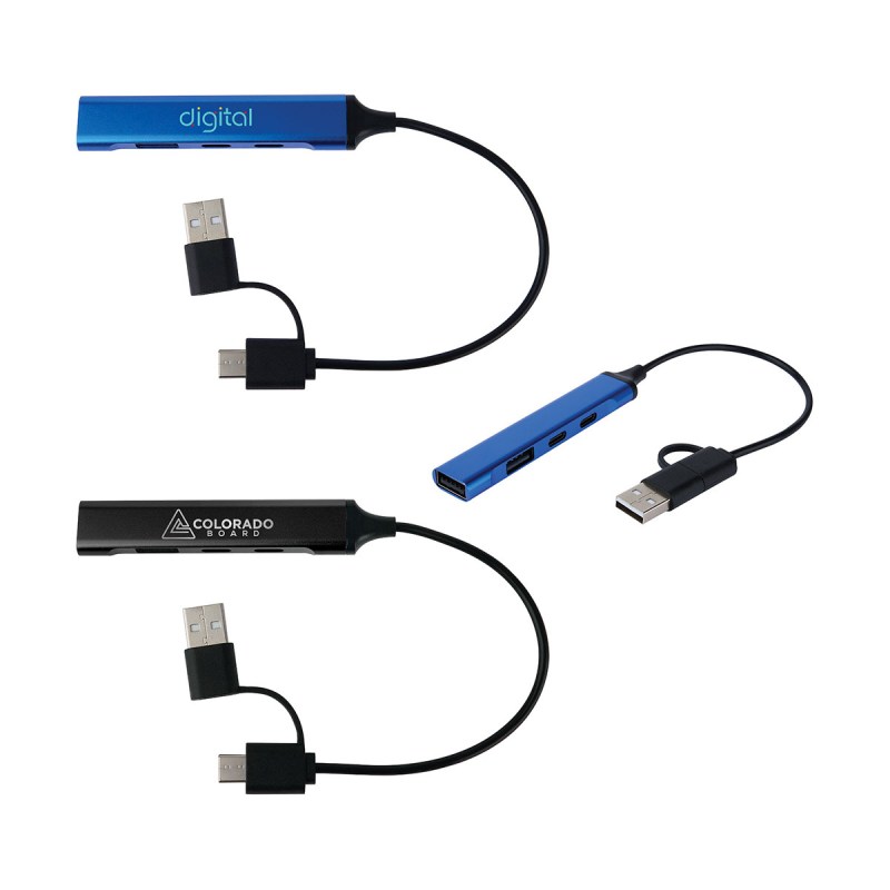 Elio Aluminum 4-Port USB-A & C Hub 1 Elio Aluminum 4-Port USB-A & C Hub 1