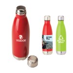 Solana 17 oz. 304 Stainless Steel Vacuum Bottle with Copper Lining 1 Solana 17 oz. 304 Stainless Steel Vacuum Bottle with Copper Lining 1