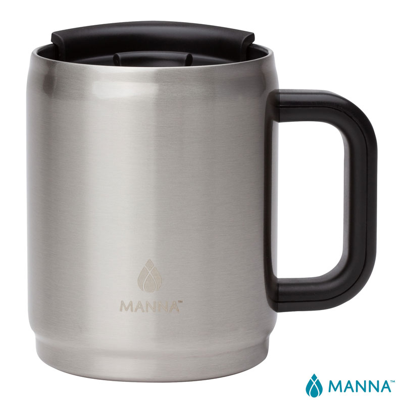 Manna 14 oz. Boulder Stainless Steel Camping Mug w/ Handle 1