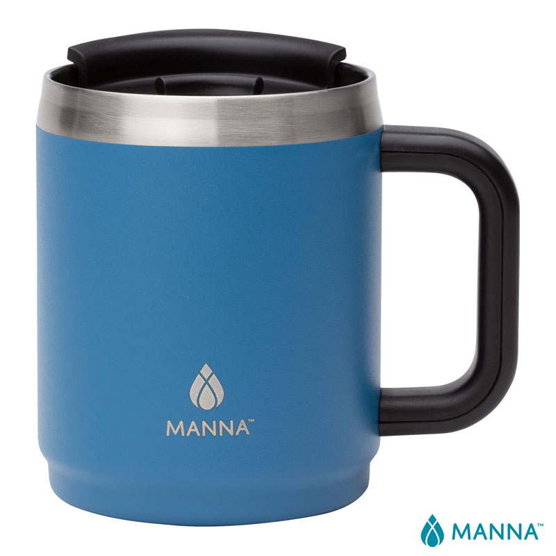 Manna 14 oz. Boulder Stainless Steel Camping Mug w/ Handle 1