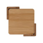 Brandon IV 4-Piece Bamboo Coaster Set 2 Brandon IV 4-Piece Bamboo Coaster Set 2