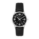 Wc4217 22mm Steel Silver Case, 3 Hand Mvmt, Black Dial, Dte Display, Leather Strap, Flat Mineral Cry 2 Wc4217 22mm Steel Silver Case, 3 Hand Mvmt, Black Dial, Dte Display, Leather Strap, Flat Mineral Cry 2