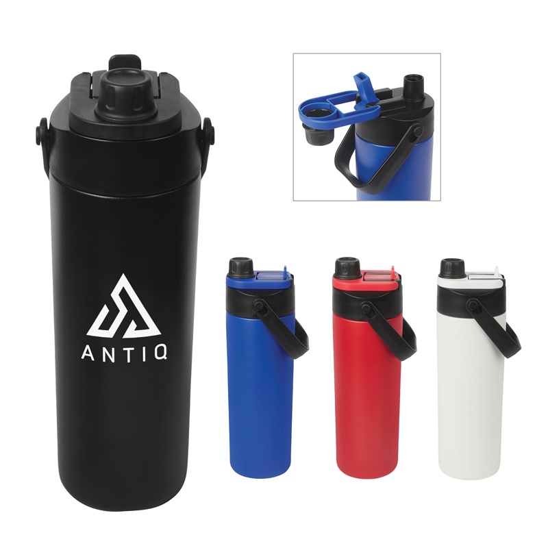 Calverton 22 oz. Double Wall Recycled Stainless Steel Water Bottle 1