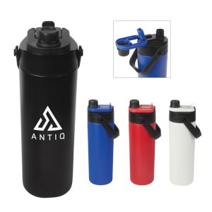 Calverton 22 oz. Double Wall Recycled Stainless Steel Water Bottle 1 Calverton 22 oz. Double Wall Recycled Stainless Steel Water Bottle 1