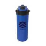 Calverton 22 oz. Double Wall Recycled Stainless Steel Water Bottle - Blue Calverton 22 oz. Double Wall Recycled Stainless Steel Water Bottle - Blue
