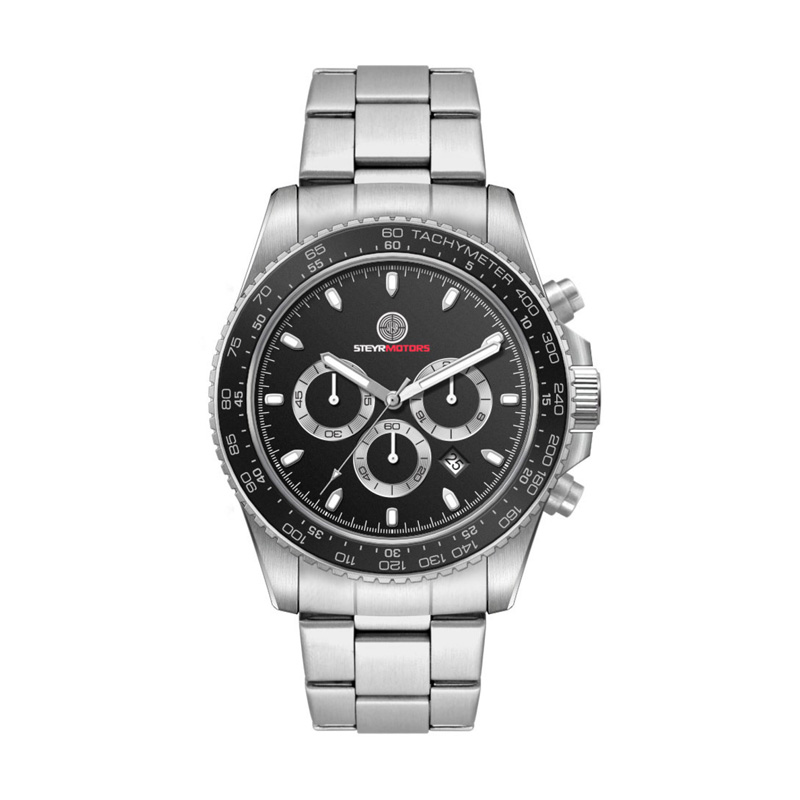 42.5mm, Ss, Silver Case, Chrono Mvt, Dte 1 42.5mm, Ss, Silver Case, Chrono Mvt, Dte 1