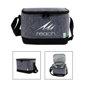 Echo RPET Felt 9-Can Lunch Cooler 1 Echo RPET Felt 9-Can Lunch Cooler 1