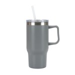 Baker 20 oz. Recycled PP Liner/Steel Outer Travel Mug - Grey Baker 20 oz. Recycled PP Liner/Steel Outer Travel Mug - Grey