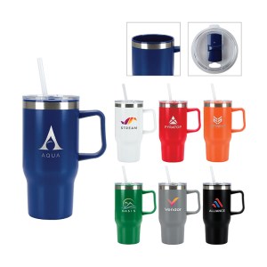 Baker 20 oz. Recycled PP Liner/Steel Outer Travel Mug 1 Baker 20 oz. Recycled PP Liner/Steel Outer Travel Mug 1