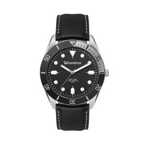 42mm, Silver Metal Case, Bk Bezel, 3-Hand Mvt 1 42mm, Silver Metal Case, Bk Bezel, 3-Hand Mvt 1