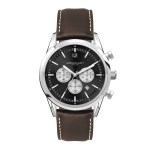 Wc3054 42mm Steel Silver Case, Chronograph Mvmt, Black Dial, Dte Display, Leather Strap, Flat Minera 1 Wc3054 42mm Steel Silver Case, Chronograph Mvmt, Black Dial, Dte Display, Leather Strap, Flat Minera 1