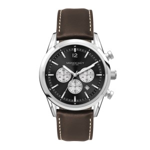 Wc3054 42mm Steel Silver Case, Chronograph Mvmt, Black Dial, Dte Display, Leather Strap, Flat Minera 1 Wc3054 42mm Steel Silver Case, Chronograph Mvmt, Black Dial, Dte Display, Leather Strap, Flat Minera 1