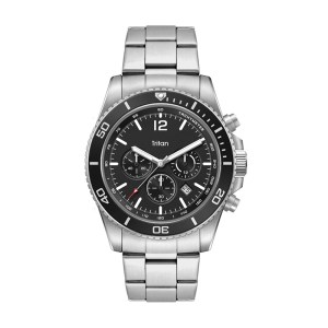 Wc5846 42.5 Steel Matte Silver Case, Chronograph Mvmt, Black Dial, Dte Display, Bk Rotating Bezel, S 1 Wc5846 42.5 Steel Matte Silver Case, Chronograph Mvmt, Black Dial, Dte Display, Bk Rotating Bezel, S 1