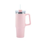 Lyon 30 oz. Double Wall Stainless Steel Travel Mug - Pink Lyon 30 oz. Double Wall Stainless Steel Travel Mug - Pink