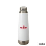 Perka Trevi 17 oz. Double Wall Stainless Steel Bottle - White Perka Trevi 17 oz. Double Wall Stainless Steel Bottle - White