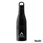 Liquid Fusion Icy Bev Kooler 22 oz. 3-In-1 Double Wall Stainless Steel Bottle - Black Liquid Fusion Icy Bev Kooler 22 oz. 3-In-1 Double Wall Stainless Steel Bottle - Black