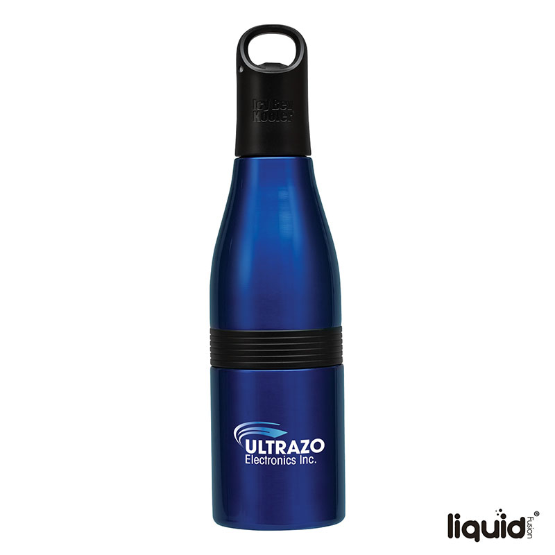 Liquid Fusion Icy Bev Kooler 22 oz. 3-In-1 Double Wall Stainless Steel Bottle 1