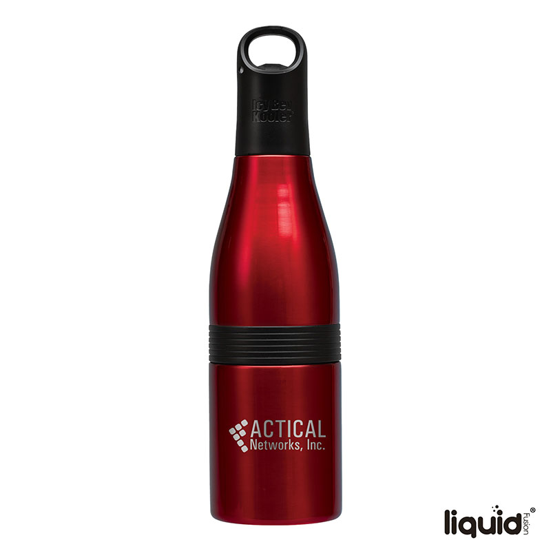 Liquid Fusion Icy Bev Kooler 22 oz. 3-In-1 Double Wall Stainless Steel Bottle 1