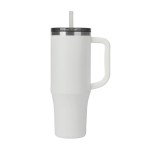 Emerson 30 oz. Recycled SS/PP Liner Travel Mug - White Emerson 30 oz. Recycled SS/PP Liner Travel Mug - White