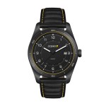 Wc6616 42mm Steel Black Case, 3 Hand Mvmt, Black Dial, Dte Display, Leather Strap, Flat Mineral Crys 1 Wc6616 42mm Steel Black Case, 3 Hand Mvmt, Black Dial, Dte Display, Leather Strap, Flat Mineral Crys 1
