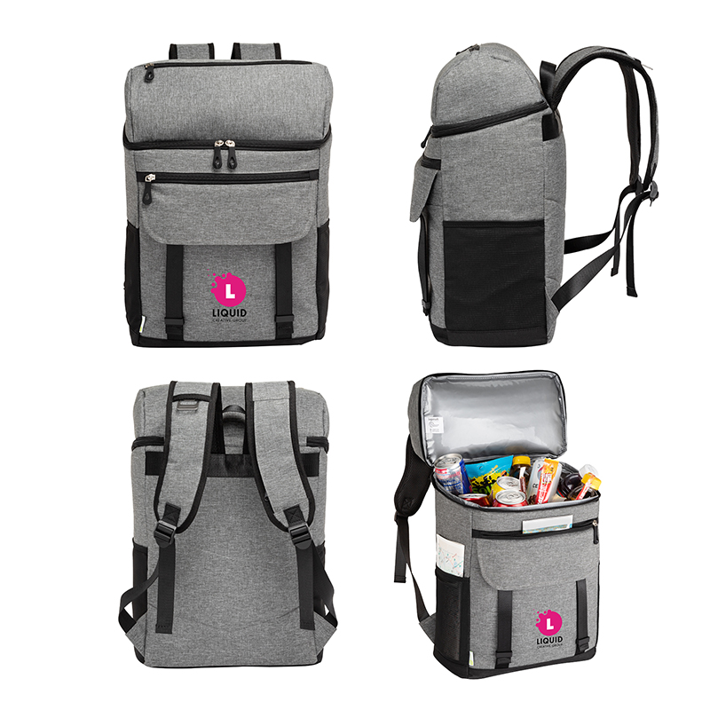 Logan RPET 18-Can Backpack Cooler 1 Logan RPET 18-Can Backpack Cooler 1
