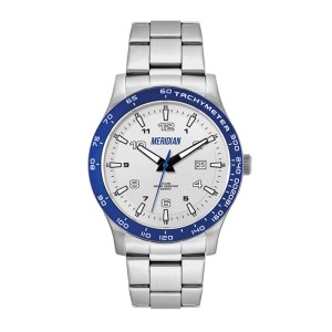 Wc8438 43.5mm Steel Matte Silver Case, 3 Hand Mvmt, Silver Dial, Dte Display, Bl Rotating Bezel, Sil 1 Wc8438 43.5mm Steel Matte Silver Case, 3 Hand Mvmt, Silver Dial, Dte Display, Bl Rotating Bezel, Sil 1