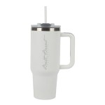 Acadia 40 oz. Double Wall, Stainless Steel Travel Mug - White Acadia 40 oz. Double Wall, Stainless Steel Travel Mug - White