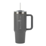Acadia 40 oz. Double Wall, Stainless Steel Travel Mug - Grey Acadia 40 oz. Double Wall, Stainless Steel Travel Mug - Grey