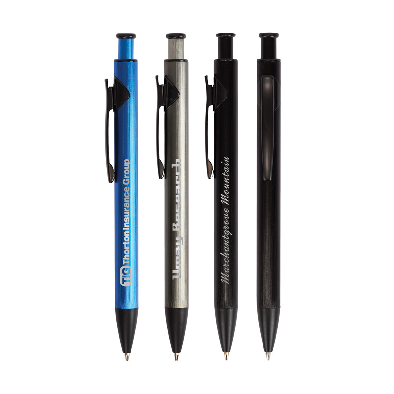 Illuminate Recycled Aluminum Plunge-Action Pen 1