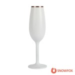 Snowfox 6 oz. Insulated Champagne Flute - White Snowfox 6 oz. Insulated Champagne Flute - White