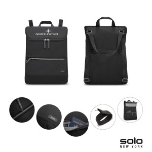 Solo New York Stealth Hybrid RPET Backpack / Tote 1 Solo New York Stealth Hybrid RPET Backpack / Tote 1