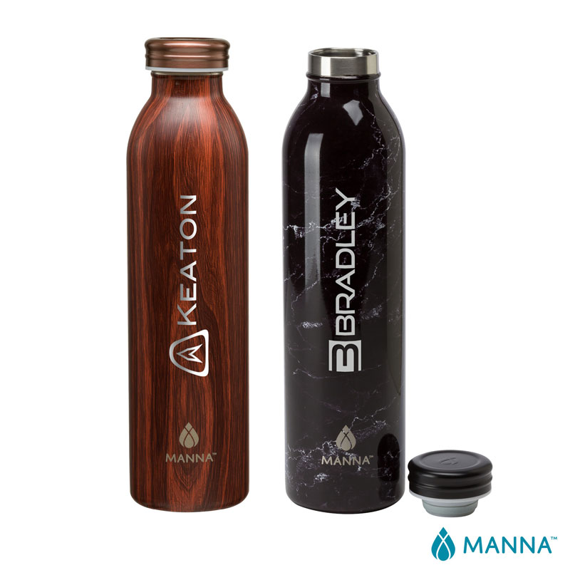 Manna 20 oz. Retro Stainless Steel Water Bottle 1