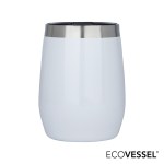 EcoVessel Port 10 oz. Vacuum Insulated Wine Tumbler - White EcoVessel Port 10 oz. Vacuum Insulated Wine Tumbler - White