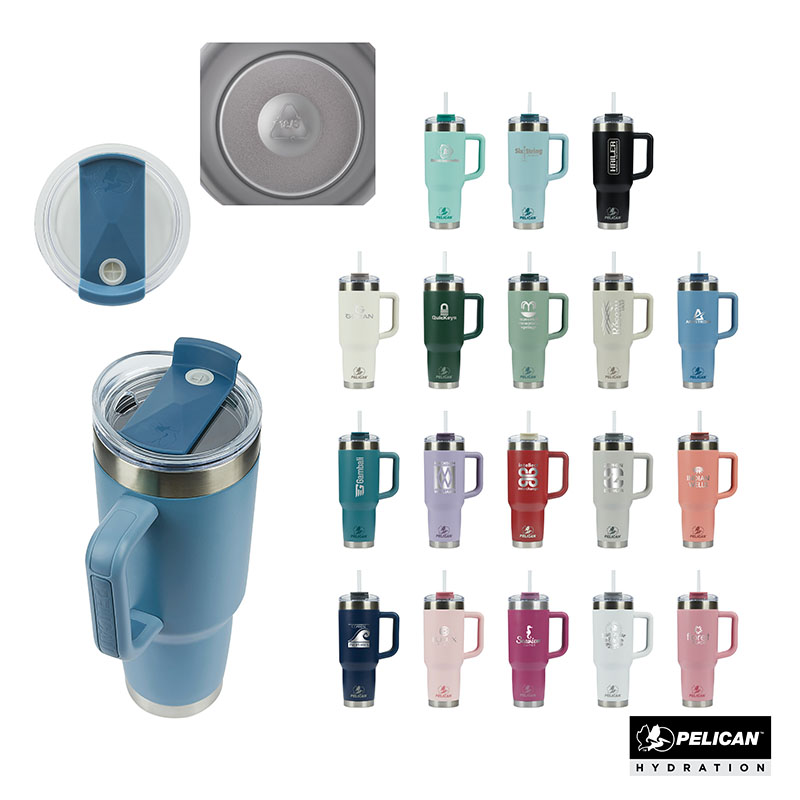 Pelican Porter 40 oz. Recycled Double Wall Stainless Steel Travel Tumbler 1 Pelican Porter 40 oz. Recycled Double Wall Stainless Steel Travel Tumbler 1