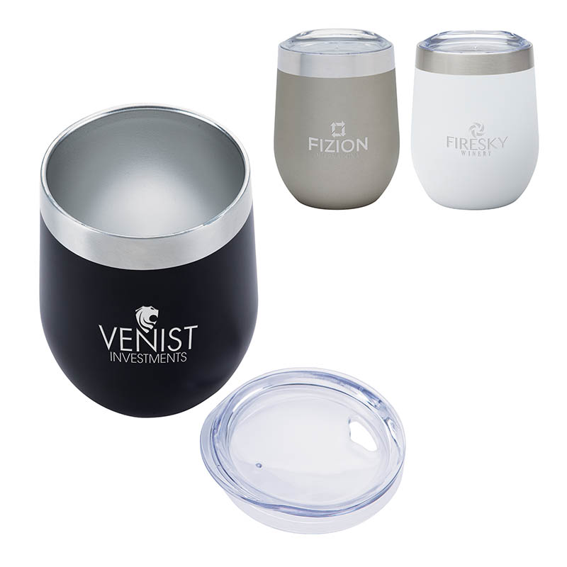 Brisbane 12 oz. Stainless Steel Wine Tumbler 1 Brisbane 12 oz. Stainless Steel Wine Tumbler 1