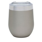 Brisbane 12 oz. Stainless Steel Wine Tumbler - Matte Silver Brisbane 12 oz. Stainless Steel Wine Tumbler - Matte Silver