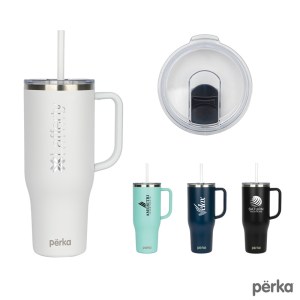 Perka Kempton 40 oz. Double Wall, Stainless Steel Travel Mug 1 Perka Kempton 40 oz. Double Wall, Stainless Steel Travel Mug 1