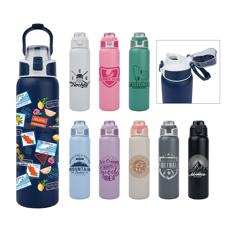 Brooke 28 oz. Double Wall, Stainless Steel Water Bottle 1