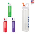 Laguna 32 oz. PET Bottle with Flip Spout & Infuser 2 Laguna 32 oz. PET Bottle with Flip Spout & Infuser 2