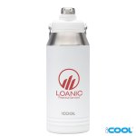 iCOOL Lakewood 40 oz. Double Wall, Stainless Steel Bottle - White iCOOL Lakewood 40 oz. Double Wall, Stainless Steel Bottle - White