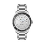 41mm, Ss, Silver Case, Bk Bezel, 3-Hand Mvt, Dte 1 41mm, Ss, Silver Case, Bk Bezel, 3-Hand Mvt, Dte 1